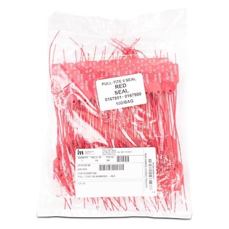 Healthmark Pull Tight Lock Red 100 Per Pack Sold As Pack, 100PK 9393RED